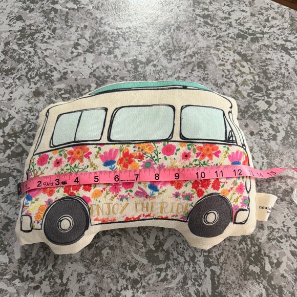 Natural Life Enjoy The Ride Retro Van Pillow - Picture 2 of 4